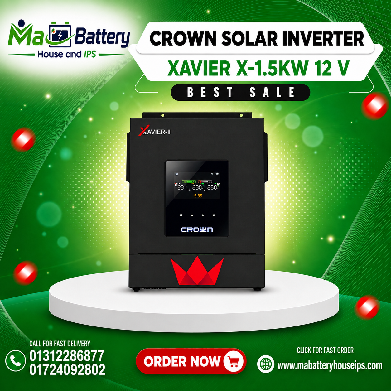 Crown Xavier 1.5KW Solar Off-grid Inverter